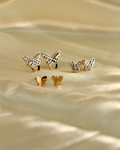 Celestial Butterfly Rose Gold Studs