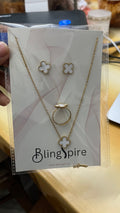 White Clover Charm Trio