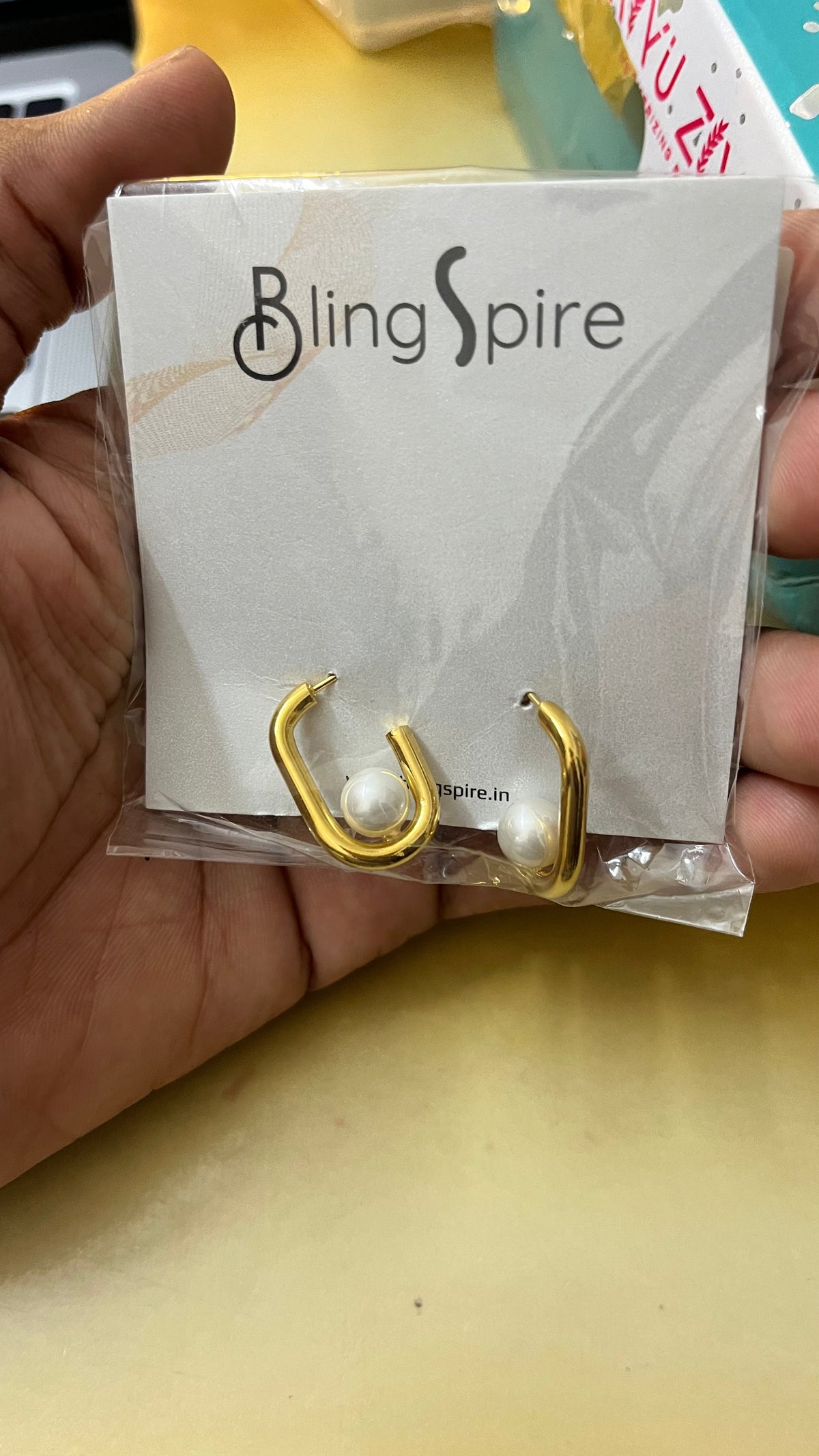 Pearl-Accented Hoop Earrings