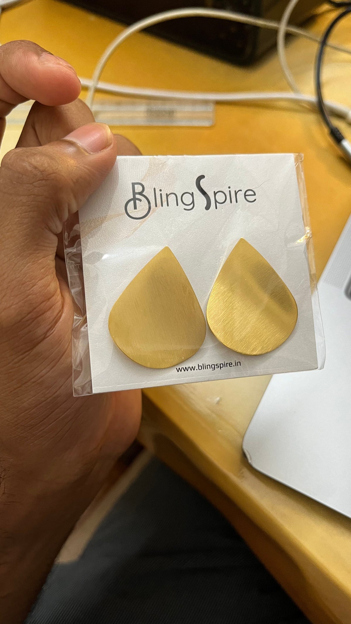 Golden Leaf Silhouette Earrings