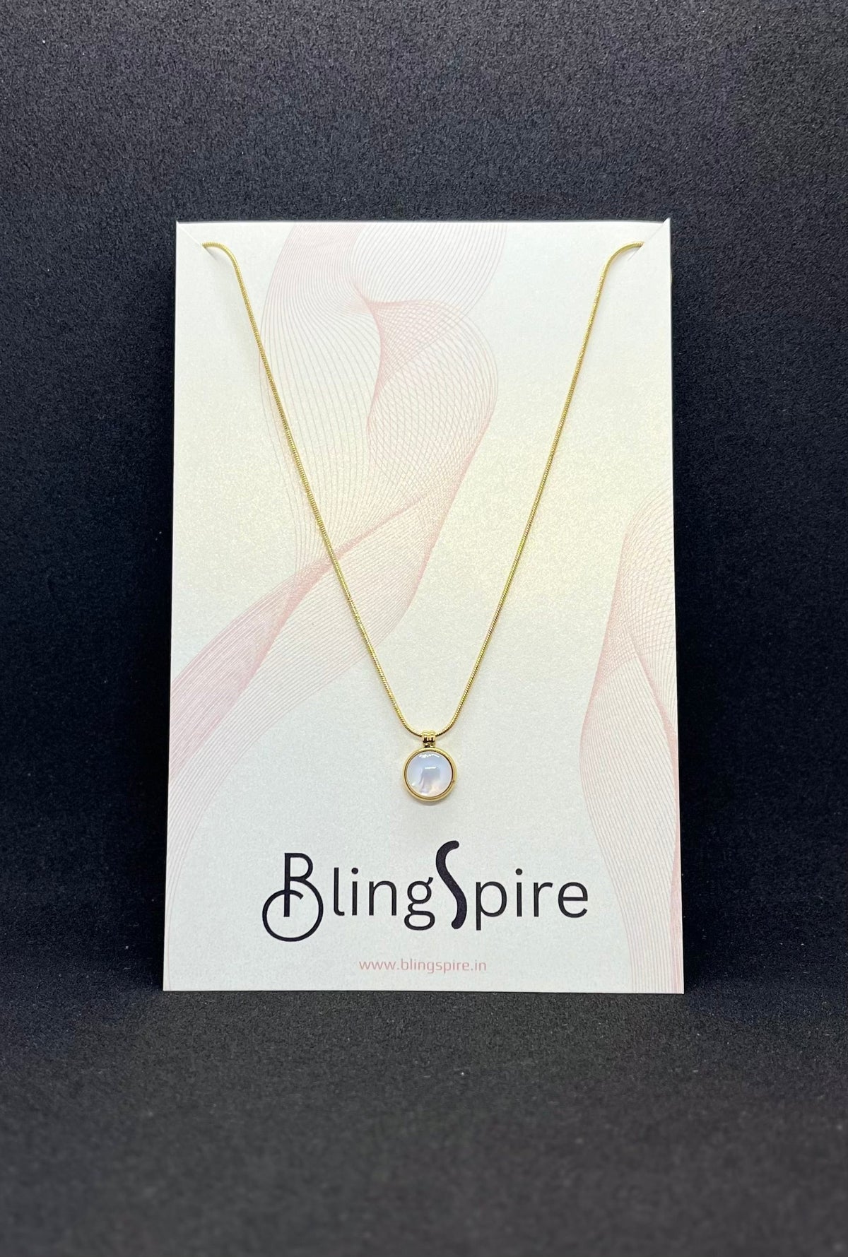 Moonstone Oval Pendant Necklace
