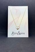Heart of Moonstone Pendant Necklace