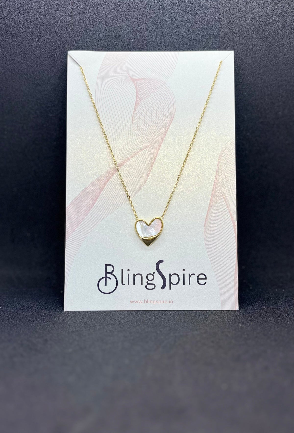 Heart of Moonstone Pendant Necklace