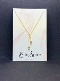 Cascading Crystal Pendant Necklace