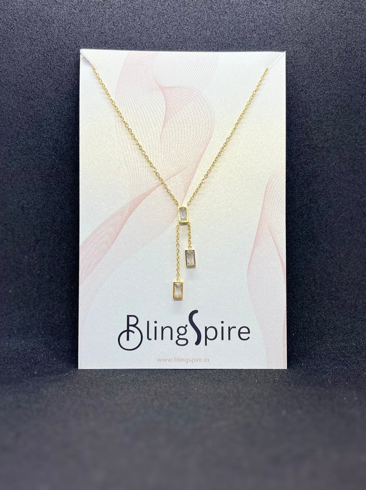 Cascading Crystal Pendant Necklace