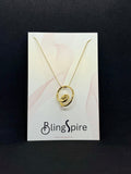 BlingSpire's Intertwined Rings Necklace