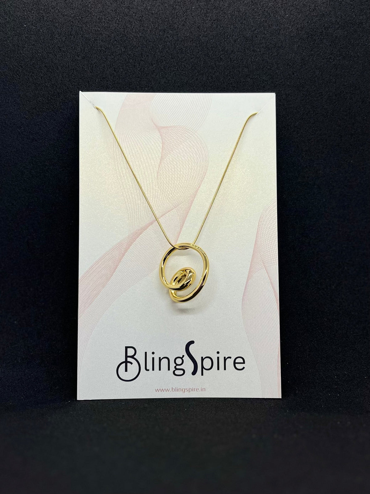 BlingSpire's Intertwined Rings Necklace
