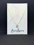 BlingSpire's Celestial Square Necklace