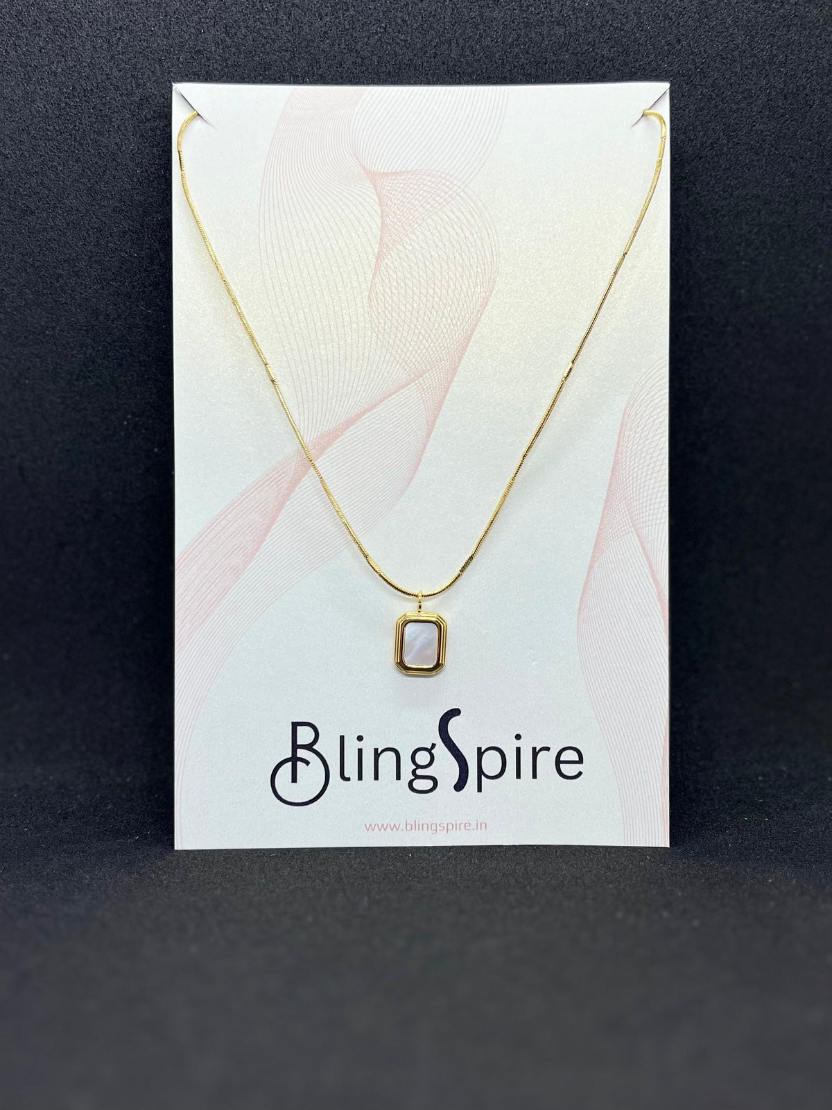 BlingSpire's Celestial Square Necklace