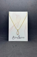 Reversible White and Black Pendant Necklace
