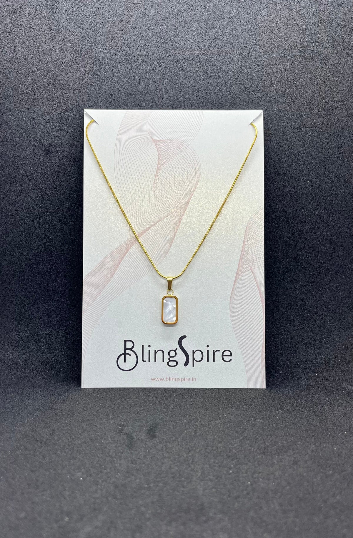 Reversible White and Black Pendant Necklace