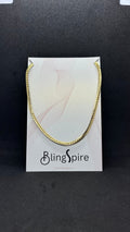 Classic 4mm Gold-Tone Snake Chain Necklace
