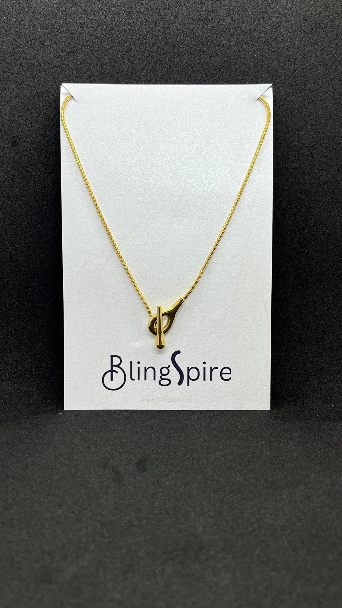 BlingSpire Silver Fine Chain Necklace with Hook Clasp