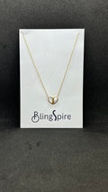 Half a Heart Pendant Necklace by BlingSpire