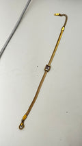 Shimmering Star: Gold-Tone Snake Chain Bracelet