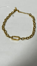 Sleek and Simple: Gold-Tone Chain Bracelet