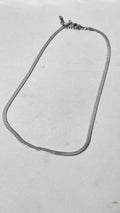 Classic Snake Chain Silver Necklace