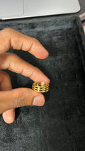 Layered Luxury: Gold-Tone Band Ring