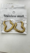 Textured Heart Hoops: A Unique Twist