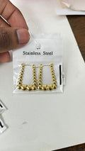 Boho Chic: Beaded Heart Hoops