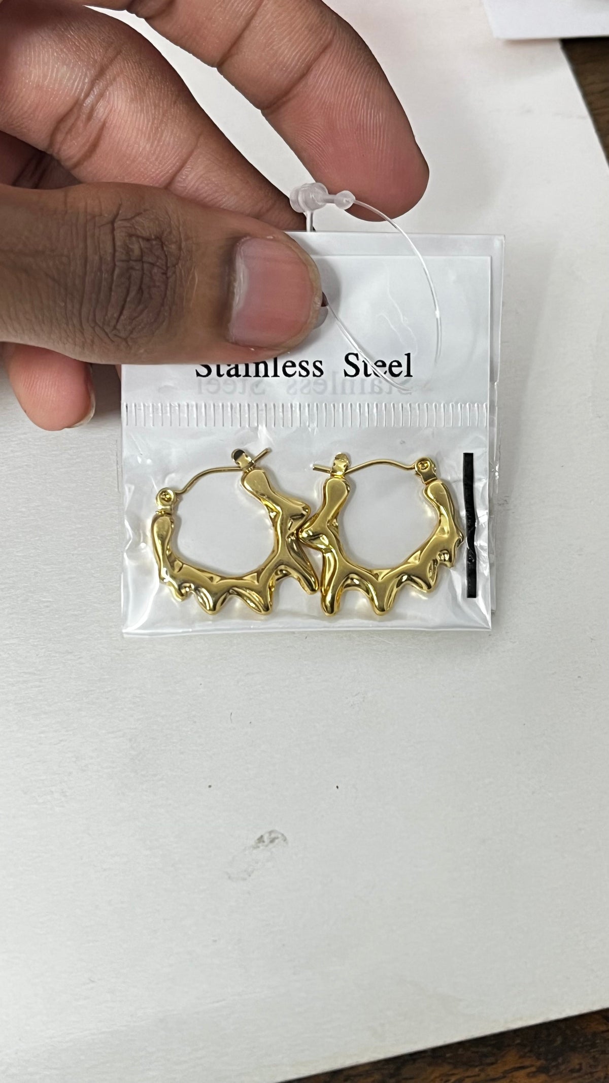 Melted Gold Hoops: A Modern Twist
