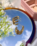 Golden Grace: Premium Anti-Tarnish Hoop Earrings