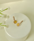 Yellow Elegant Daily Wear Earrings